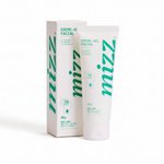 Tubo do Creme-gel Facial Hidratante 72h Mizz branco e verde