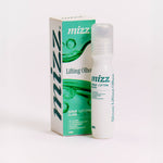 Frasco curvado do Sérum Lifting Olhos Mizz com rótulo verde
