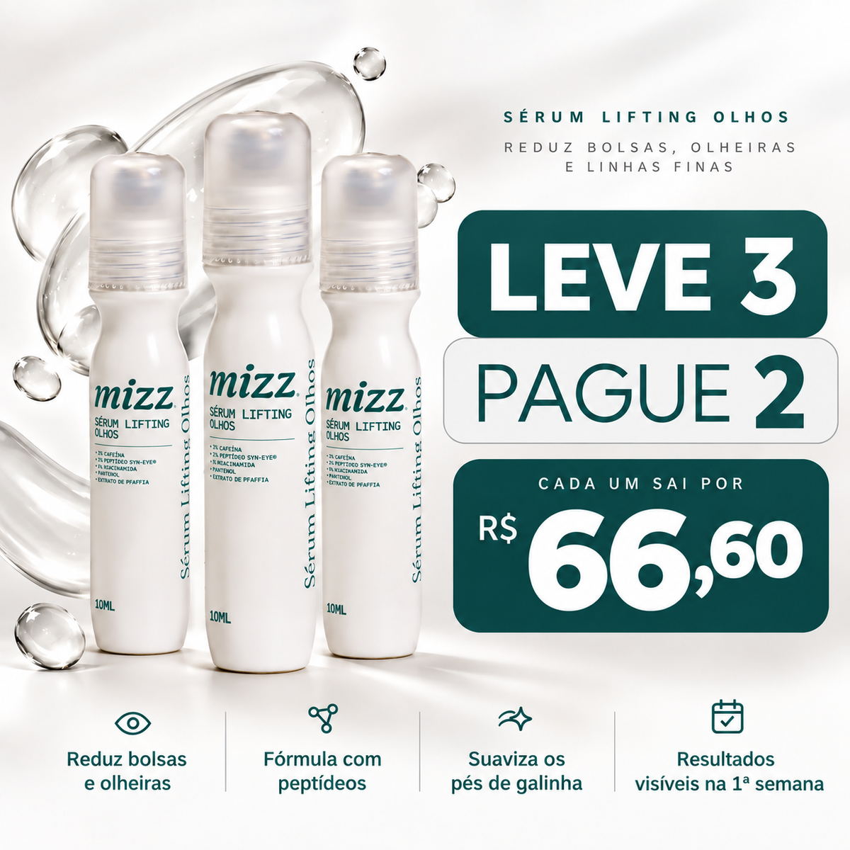 promocao imperdivel do best seller da mizz, leve 3 pague 2, saindo com 33 porcento de desconto