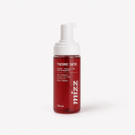 Frasco de espuma corporal Thermo Skin Mizz rosa com bomba spray anti-celulite