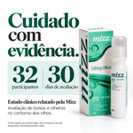 Sérum Lifting Olhos Mizz com estudo clínico próprio — 32 participantes, 30 dias de uso, bolsas e olheiras