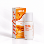 Sérum Vitamina C 10% Mizz 30 ml com embalagem — ácido ascórbico nano, 3% niacinamida, extrato de Physalis